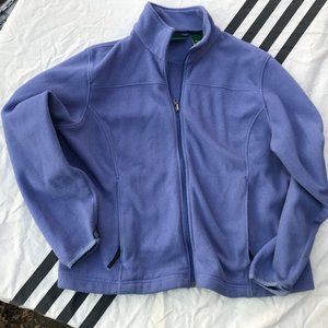 L.L Bean Soft Shell fleece Jacket XL EXTRA LARGE LIGHT BLUE COAT